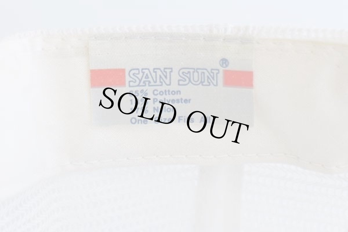 画像4: 90s Miller OPEN FISHING TOURNAMENT ツートン 切り替え メッシュキャップ 赤×白 (4)