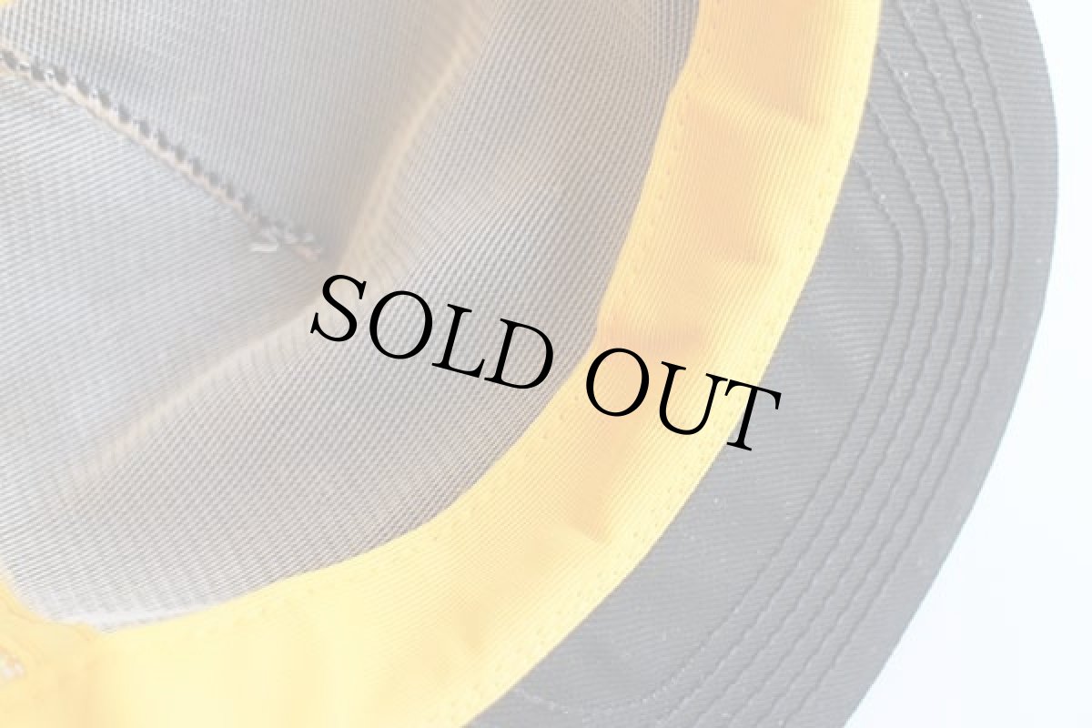 画像5: 80s USA製 HYSTER フォークリフト 発泡プリント ツートン 切り替え メッシュキャップ 黒×黄 (5)