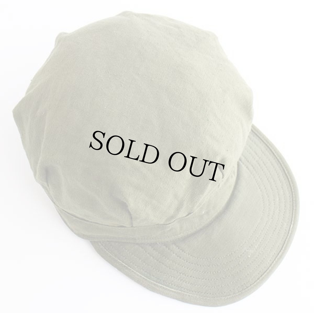 画像3: 50s 米軍 U.S.ARMY コットンサテン ユーティリティキャップ オリーブグリーン 7 1/4 (3)