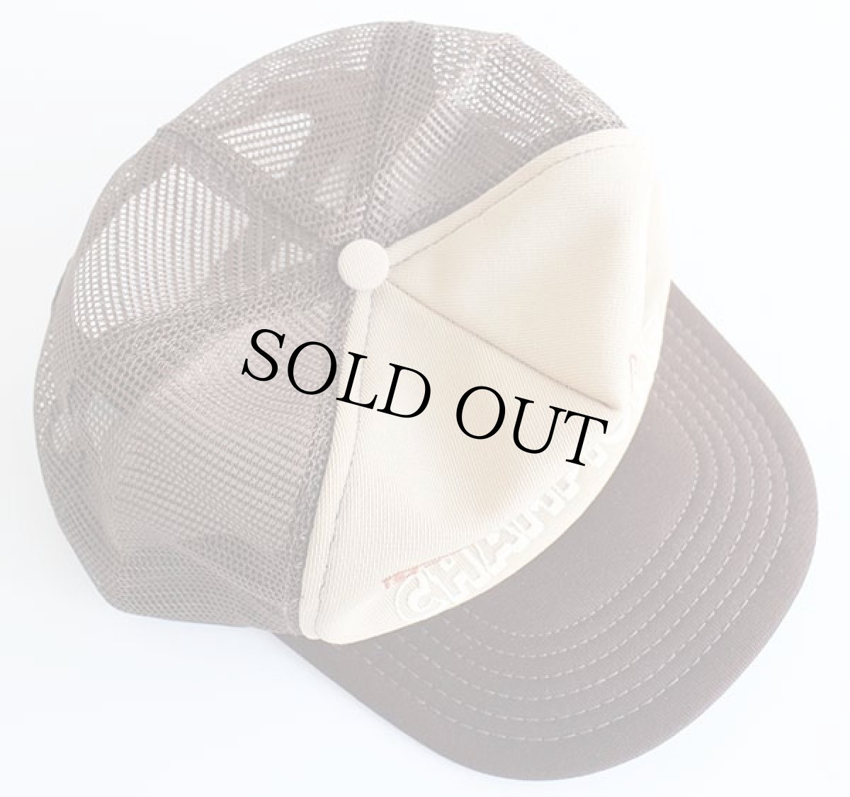 画像3: 80s USA製 BREAKFAST ビール 発泡プリント ツートン 切り替え メッシュキャップ 焦げ茶×薄茶 (3)