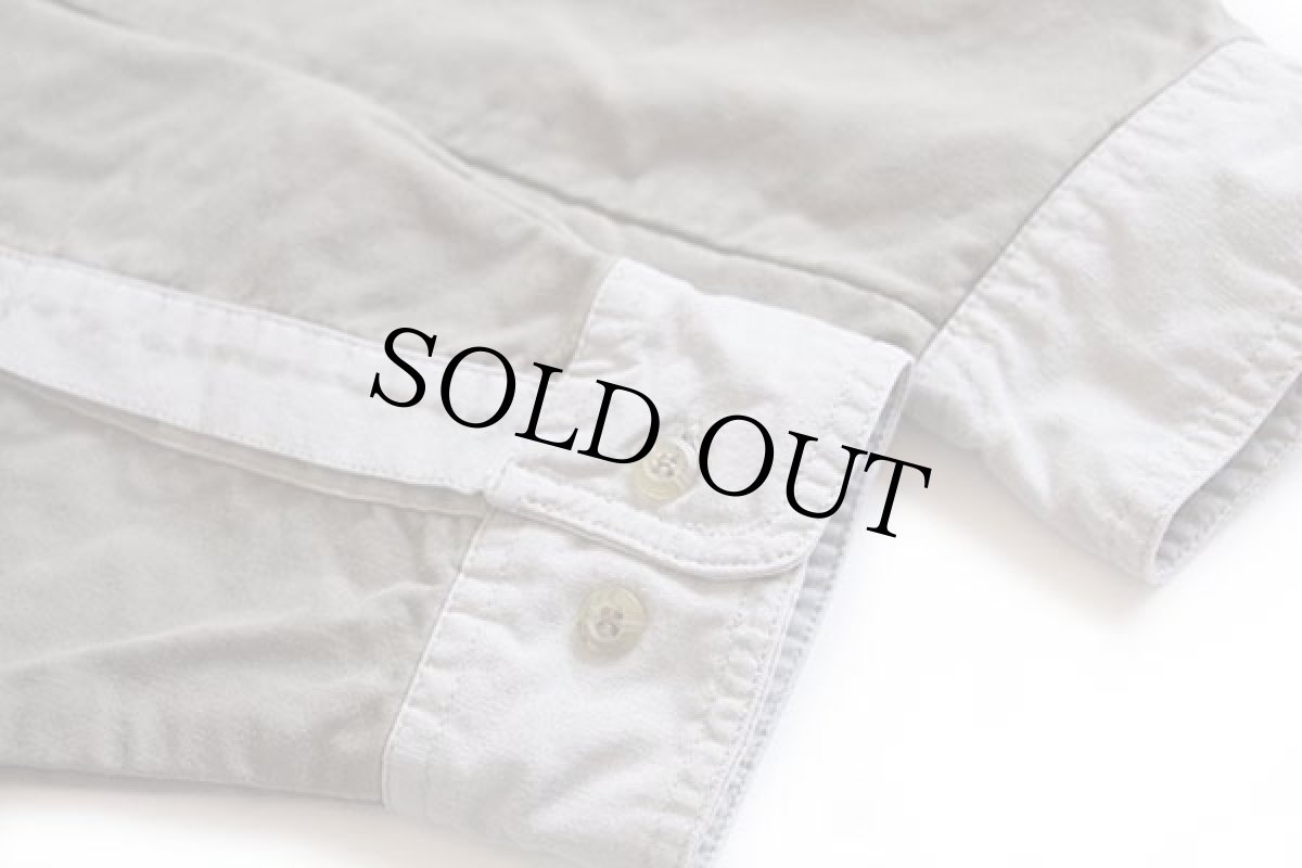 画像6: 90s Columbiaコロンビア ガンパッチ付き コットン ハンティングシャツ グレー L (6)