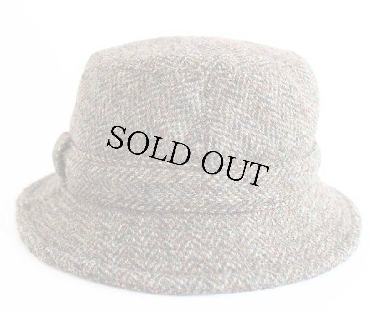 画像2: 英国製 P.G.FIELD キルティングライナー ツイード ウールハット L (2)