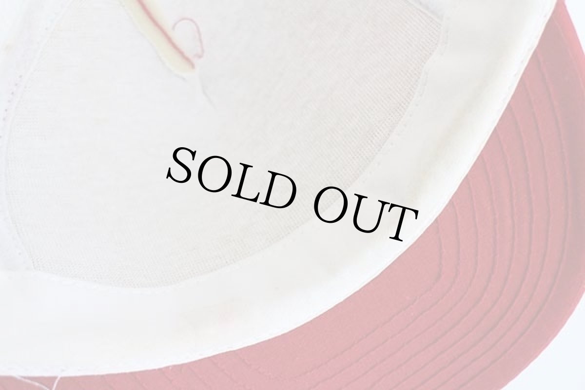 画像5: 90s Miller OPEN FISHING TOURNAMENT ツートン 切り替え メッシュキャップ 赤×白 (5)