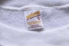 画像4: 80s USA製 Sportswear BURLINGTON NORTHERN スウェット 白 XL (4)