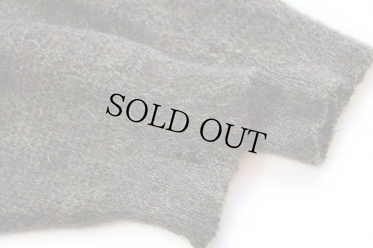 画像6: 60s Continental NATIONAL ダイヤ柄 Vネック モヘヤ ニット セーター L (6)