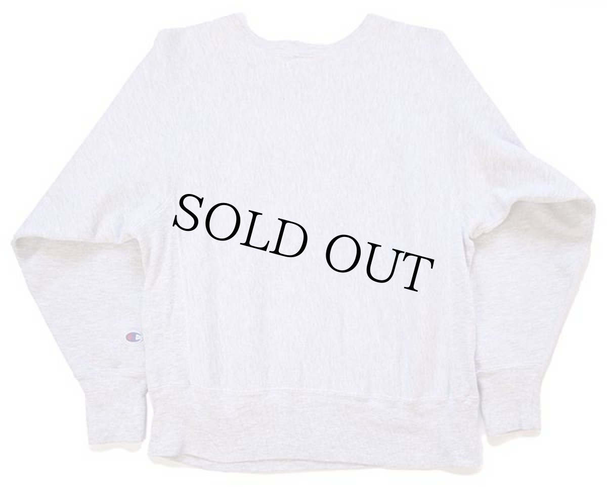 画像2: 90s USA製 Championチャンピオン HAVERFORD リバースウィーブ スウェット 杢グレー M (2)