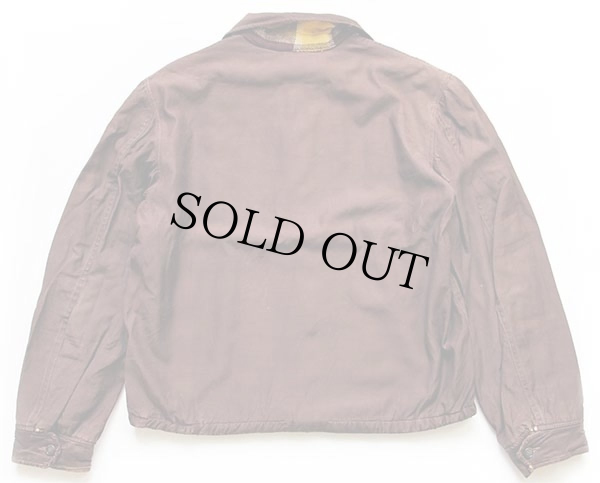 画像2: 50s McGREGORマクレガー Snow-pine Drizzler ウールライナー ドリズラージャケット ボロ 焦げ茶 38 (2)