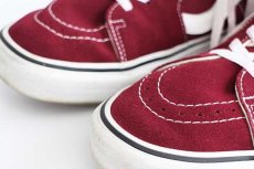 画像7: VANSバンズ SK8-HIスケートハイ スエード ワインレッド 11★スニーカー (7)