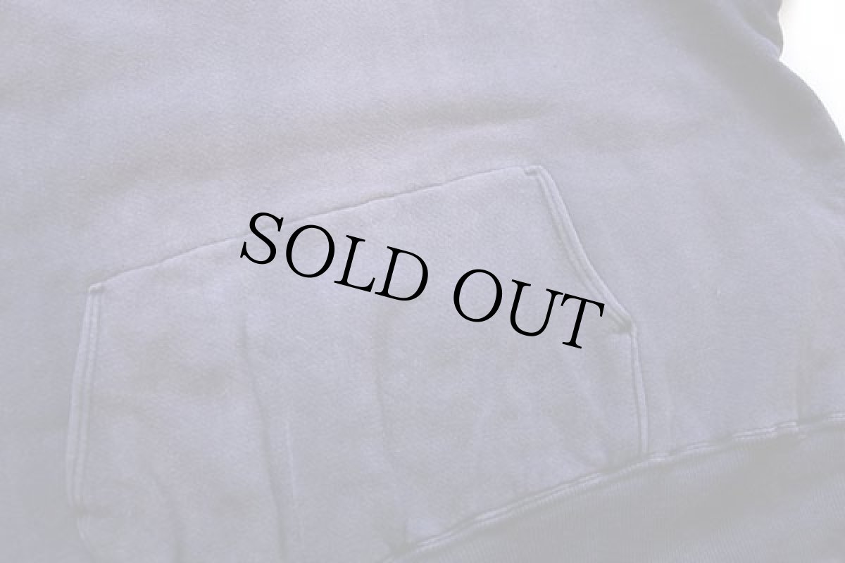 画像5: 60s B.V.D. 無地 裏サーマル コットン スウェットパーカー ナス紺 フェード L (5)