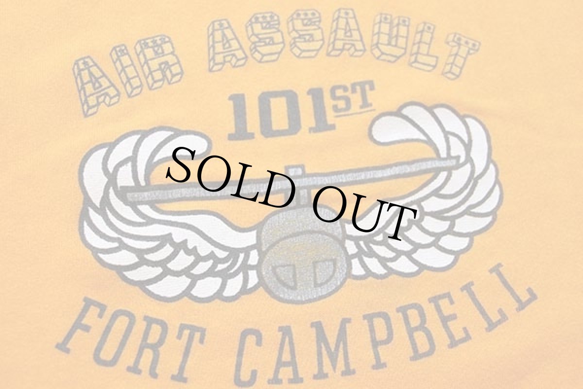 画像4: 80s USA製 ARTEX AIR ASSAULT FORT CAMPBELL スウェット 黄 L (4)