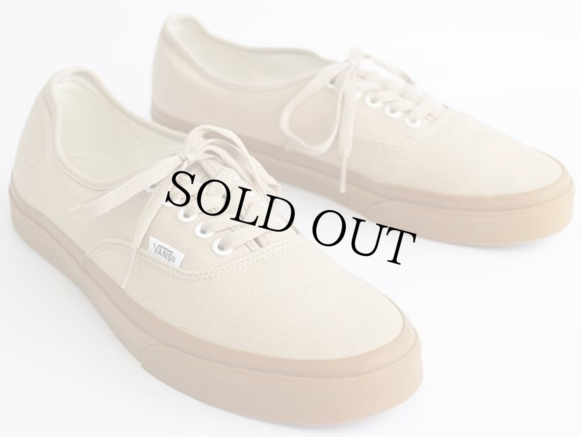 画像2: VANSバンズ AUTHENTICオーセンティック キャンバス ベージュ 10.5★スニーカー (2)