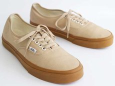 画像1: VANSバンズ AUTHENTICオーセンティック キャンバス ベージュ 10.5★スニーカー (1)