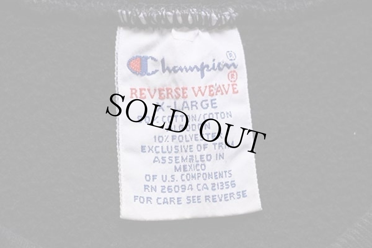 画像3: 90s メキシコ製 Championチャンピオン MOORHEAD STATE リバースウィーブ スウェット 黒 XL (3)