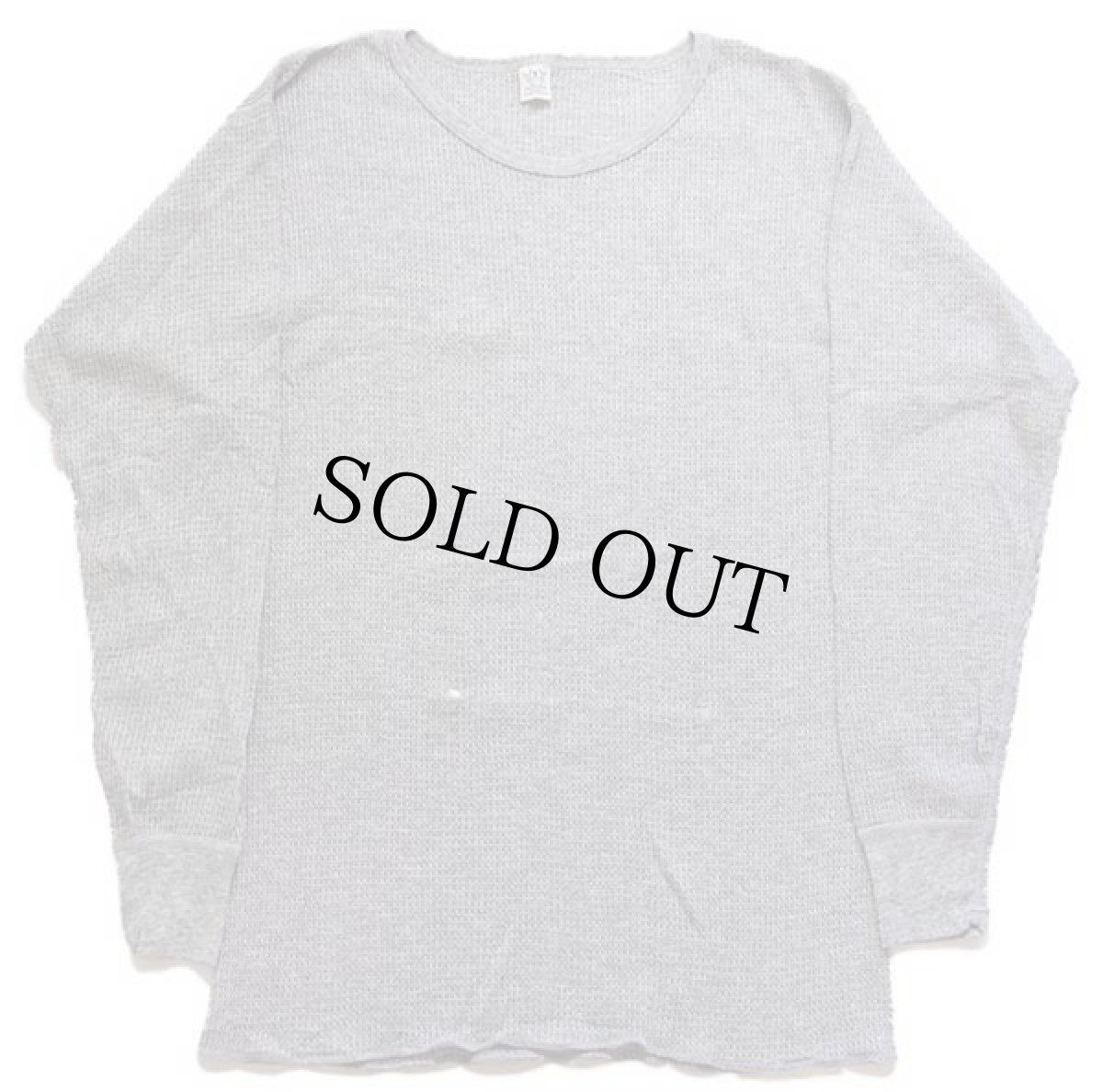 画像2: デッドストック★90s USA製 NORTHWEST TERRITORY サーマルシャツ 杢グレー XL (2)