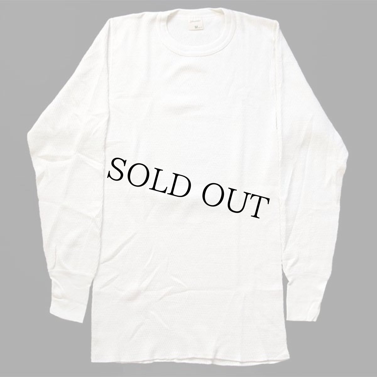 画像2: デッドストック★80s USA製 STJOHN'SBAY コットン サーマルシャツ ナチュラル M (2)