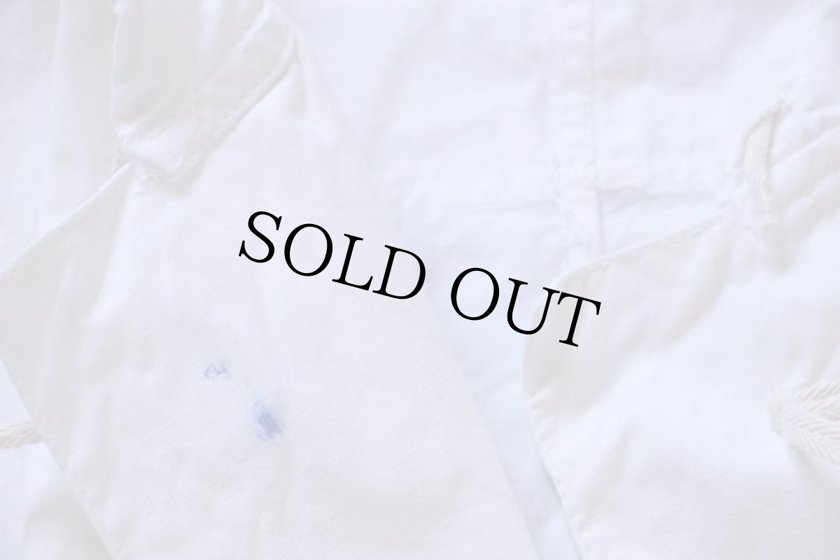 画像5: ビンテージ イタリア軍 コットン スノーカモ パーカー 白 (5)