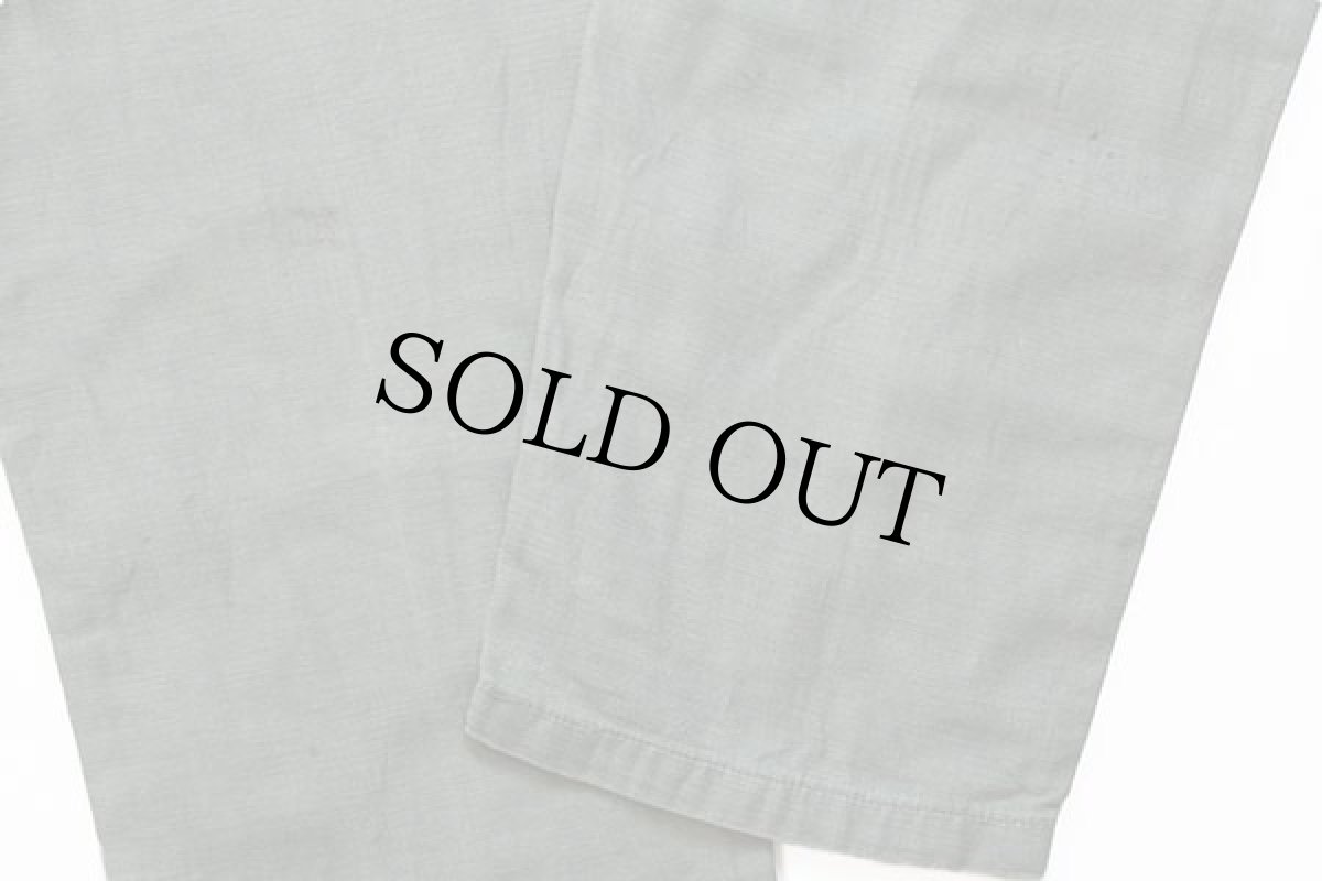 画像9: 60s 米軍 U.S.ARMY コットンサテン ユーティリティ ベイカーパンツ オリーブグリーン w36★G (9)