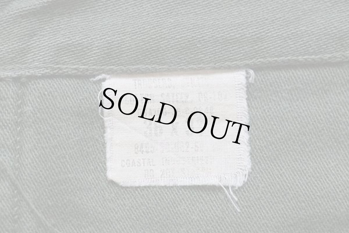 画像6: 70s 米軍 U.S.ARMY コットンサテン ユーティリティ ベイカーパンツ オリーブグリーン w36 L33★D (6)