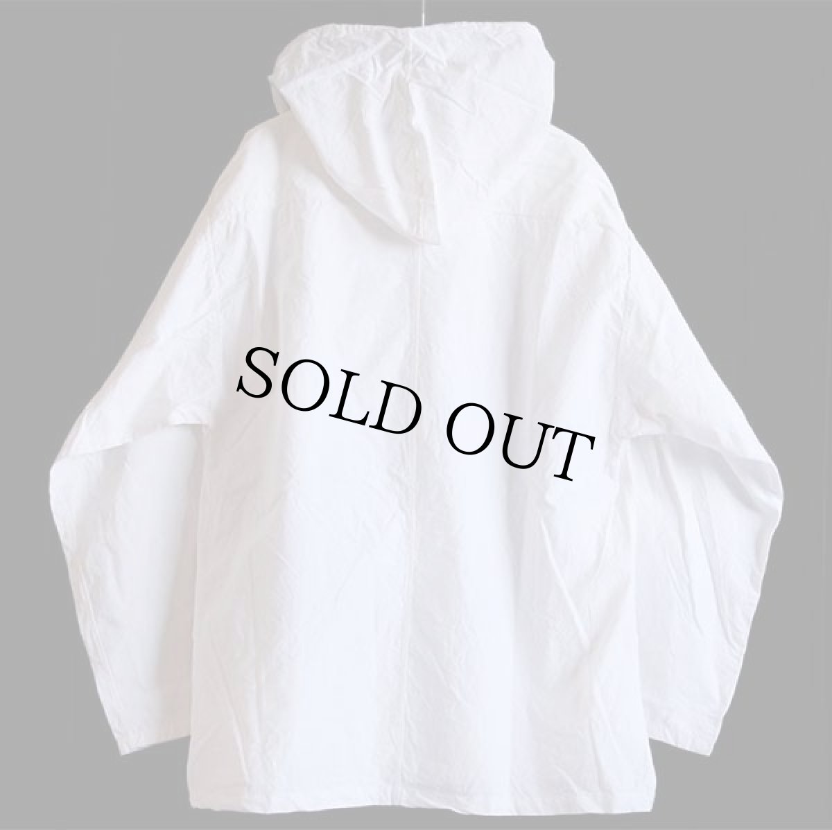 画像2: ビンテージ イタリア軍 コットン スノーカモ パーカー 白 (2)