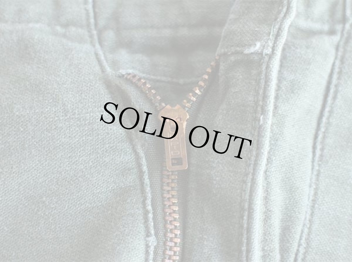 画像7: 60s 米軍 U.S.ARMY コットンサテン ユーティリティ ベイカーパンツ オリーブグリーン w32★H (7)