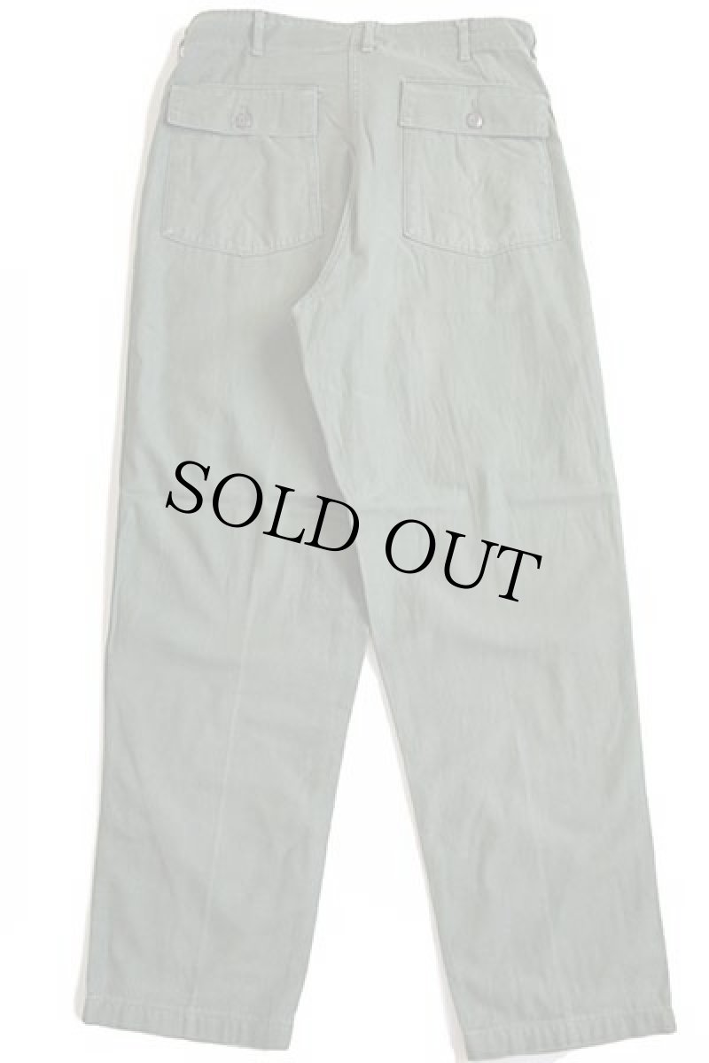 画像3: 70s 米軍 U.S.ARMY コットンサテン ユーティリティ ベイカーパンツ オリーブグリーン w36 L33★D (3)