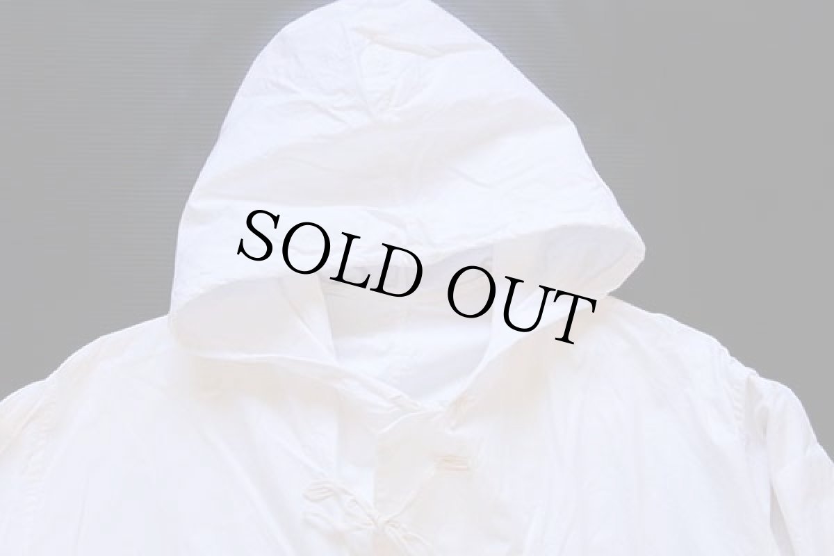 画像3: ビンテージ イタリア軍 コットン スノーカモ パーカー 白 (3)