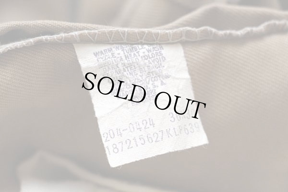 画像6: 80s USA製 Leeリー 204-0424 ツイルパンツ カーキ w36 L30 (6)