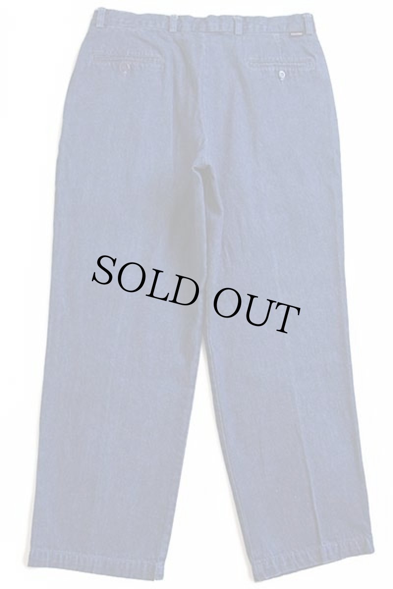画像3: 00s DOCKERSドッカーズ ツータック デニム トラウザーズ w36 L30★Levi'sリーバイス (3)