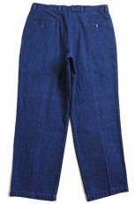 画像3: 00s DOCKERSドッカーズ ツータック デニム トラウザーズ w36 L30★Levi'sリーバイス (3)