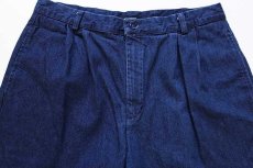画像4: 00s DOCKERSドッカーズ ツータック デニム トラウザーズ w36 L30★Levi'sリーバイス (4)