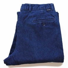 画像1: 00s DOCKERSドッカーズ ツータック デニム トラウザーズ w36 L30★Levi'sリーバイス (1)