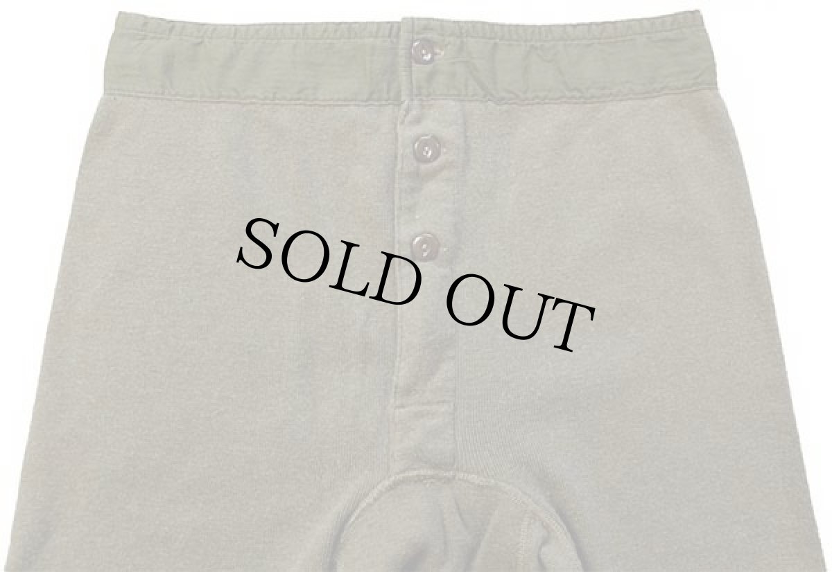 画像4: 50s 米軍 ドロワーズ コットン×ウール インナーパンツ オリーブドラブ 34 (4)