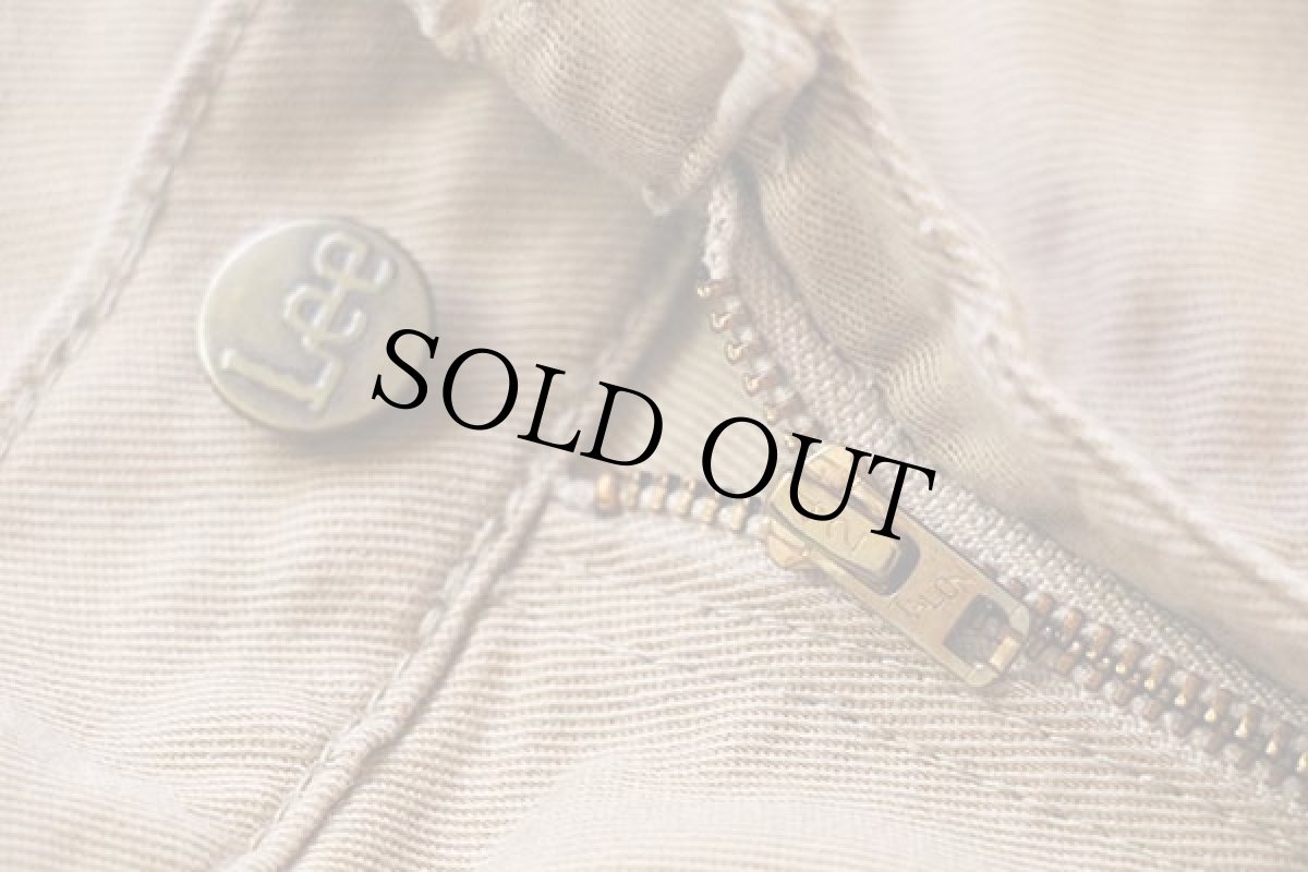 画像8: 80s USA製 Leeリー 204-0424 ツイルパンツ カーキ w36 L30 (8)