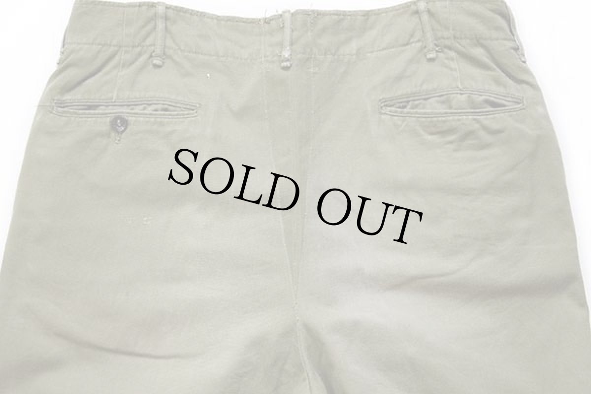 画像5: 60s BSA ボーイスカウト コットンツイル パンツ オリーブ w33 (5)