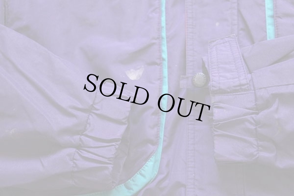 画像6: 90s Columbiaコロンビア Powder Keg マルチカラー 切り替え ナイロンジャケット 紫 XL (6)