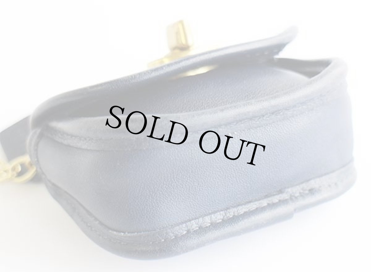 画像4: COACH オールド コーチ レザー コインケース キーホルダー 紺★キーチェーン (4)