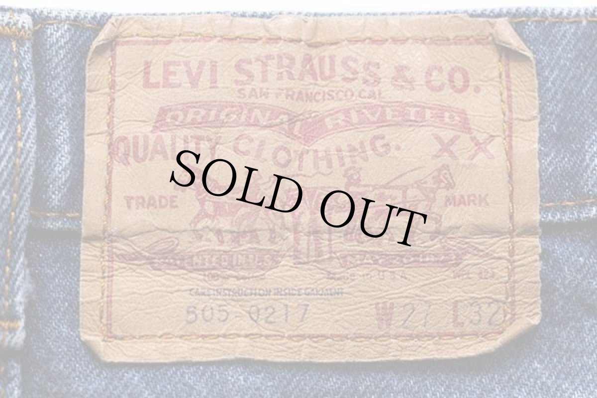 画像6: 80s USA製 Levi'sリーバイス 505 黒カン デニムパンツ w27 L32 (6)