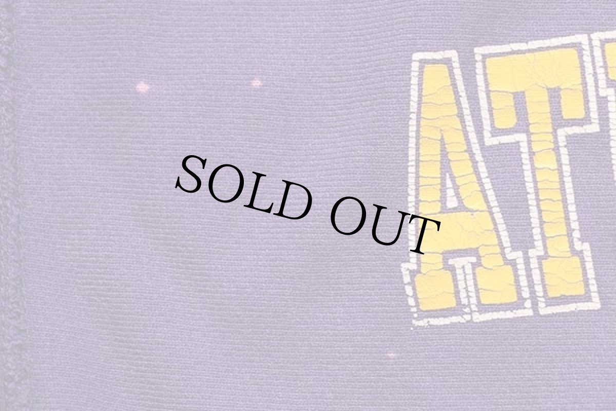 画像6: 90s USA製 Championチャンピオン LOURDES ATHLETIC DEPT. 三段中抜き リバースウィーブ スウェット 紫 L (6)