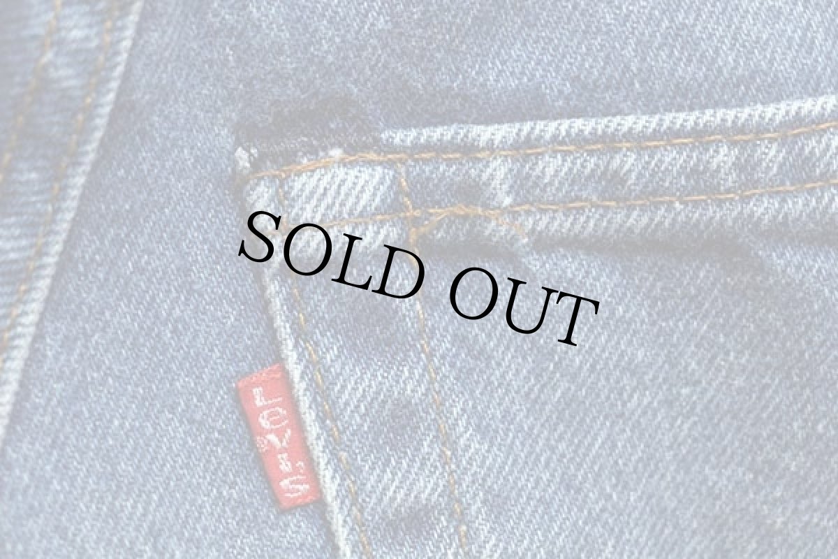 画像7: 80s USA製 Levi'sリーバイス 505 黒カン デニムパンツ w27 L32 (7)