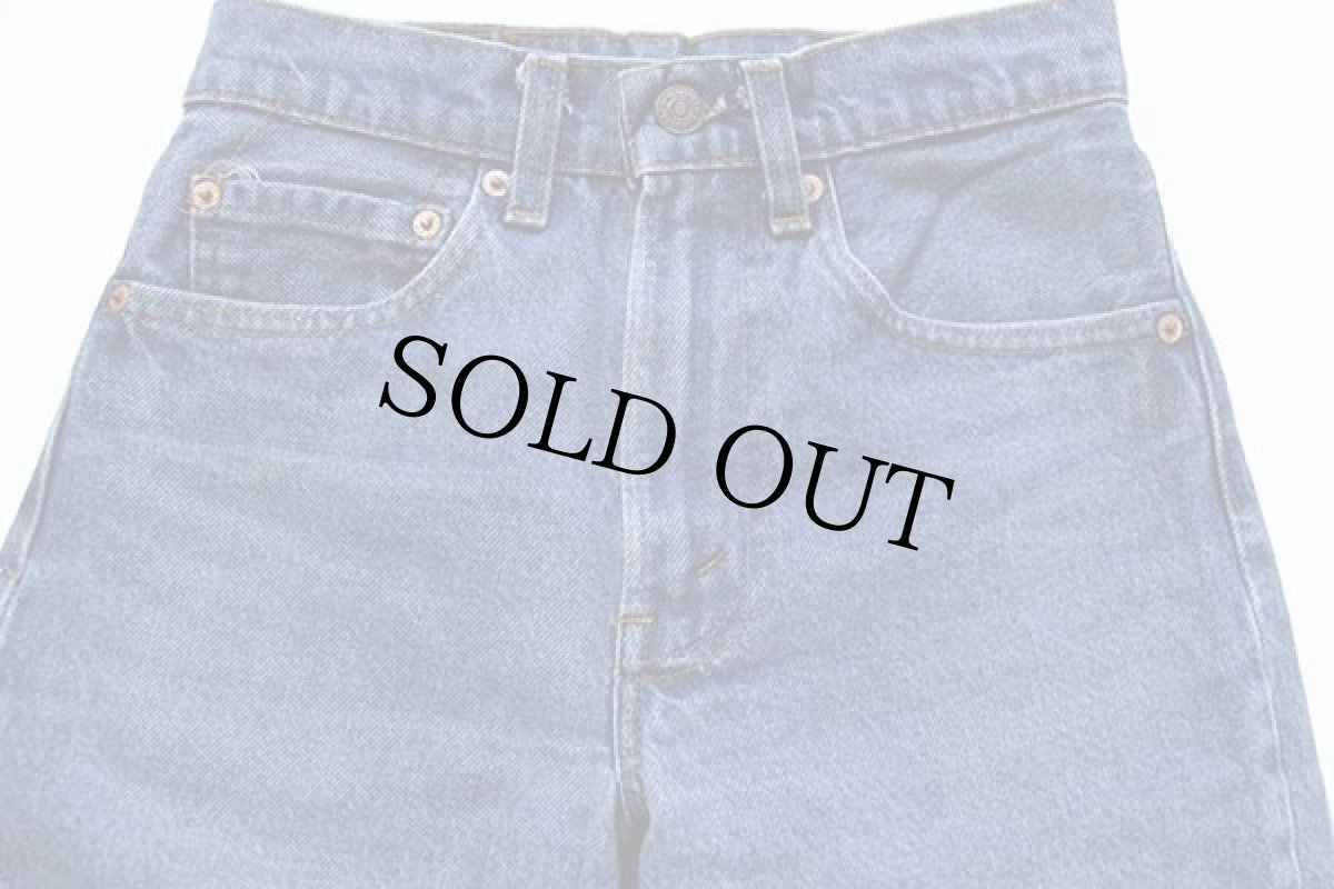 画像4: 80s USA製 Levi'sリーバイス 505 黒カン デニムパンツ w27 L32 (4)