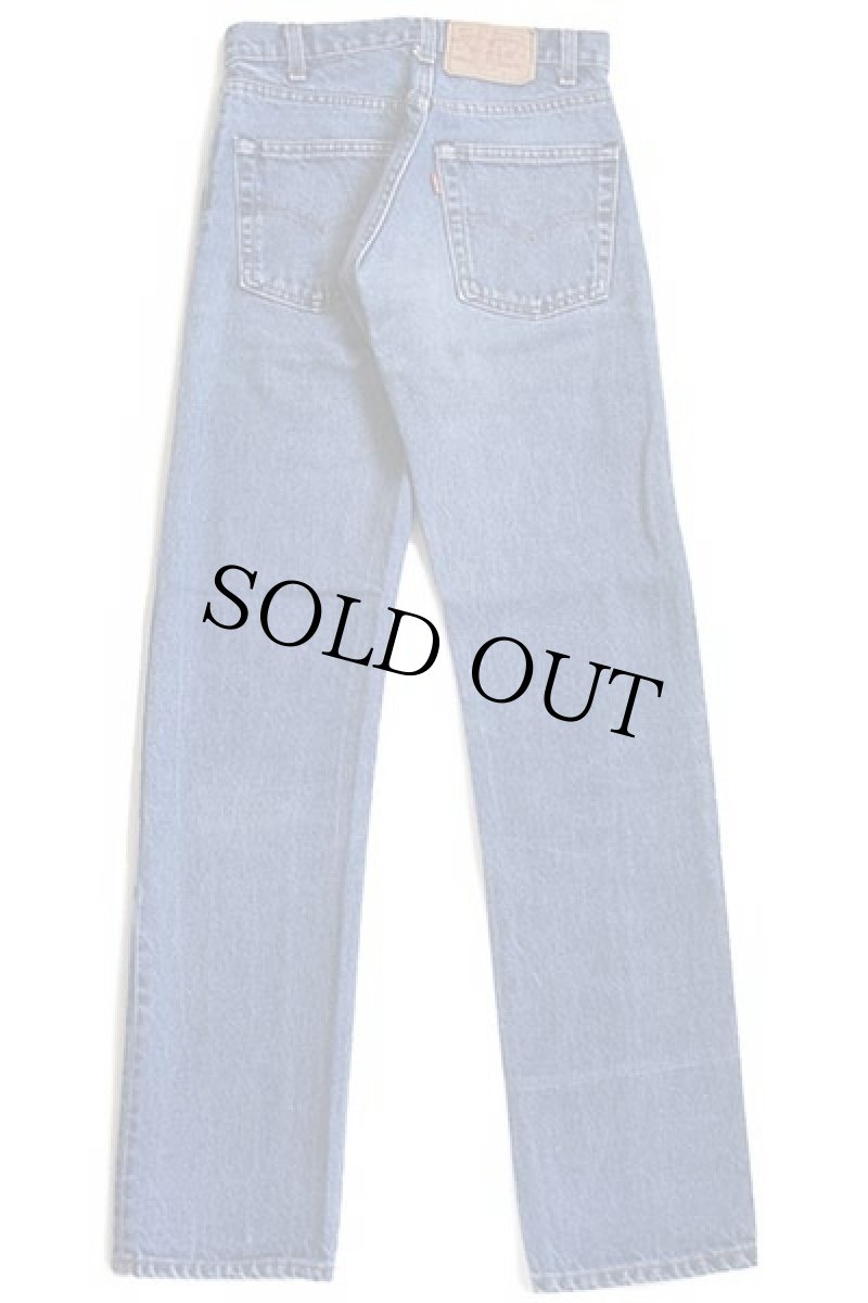 画像3: 80s USA製 Levi'sリーバイス 505 黒カン デニムパンツ w27 L32 (3)