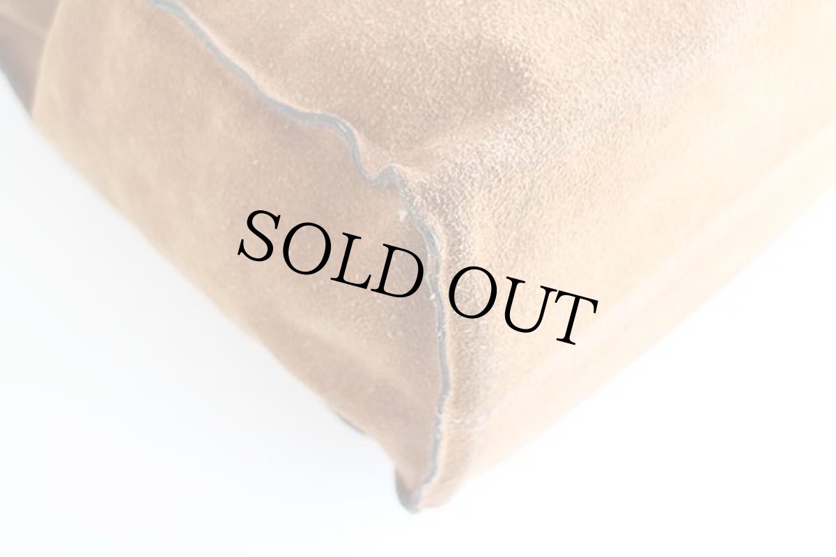 画像8: 80s Berman's レザーハンドル スエードレザー トートバッグ 茶 (8)