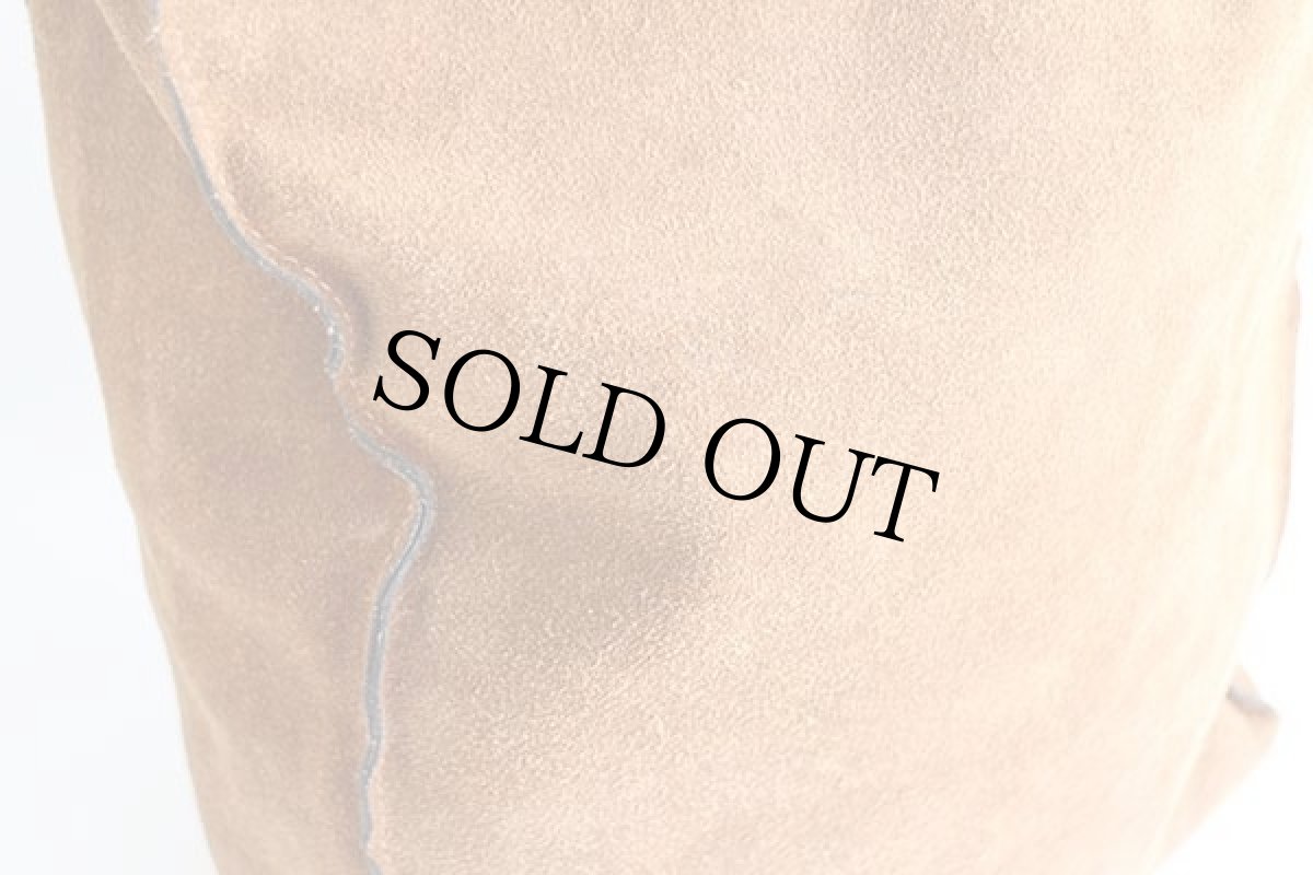 画像7: 80s Berman's レザーハンドル スエードレザー トートバッグ 茶 (7)