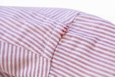 画像6: USA製 Brooks Brothersブルックスブラザーズ ストライプ ボタンダウン オックスフォード コットンシャツ 薄赤×白 15.5 (6)
