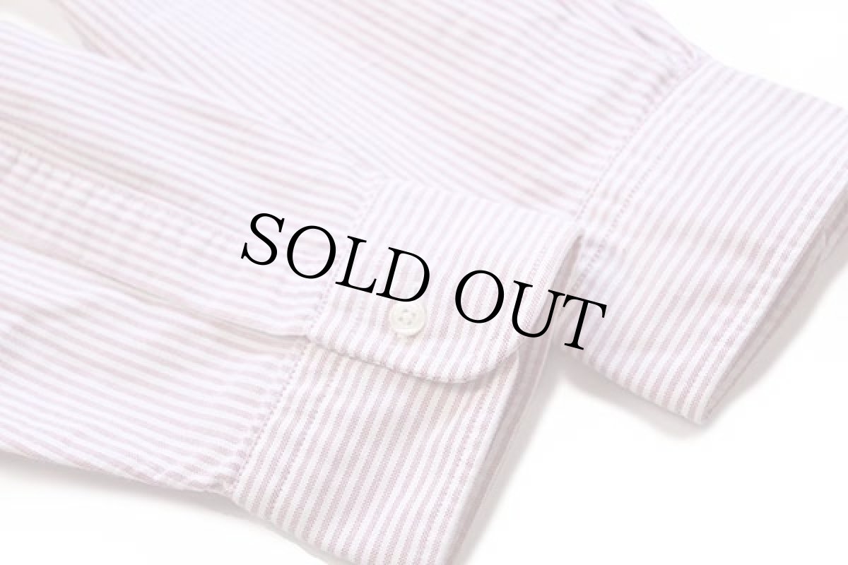 画像5: USA製 Brooks Brothersブルックスブラザーズ ストライプ ボタンダウン オックスフォード コットンシャツ 薄赤×白 15.5 (5)