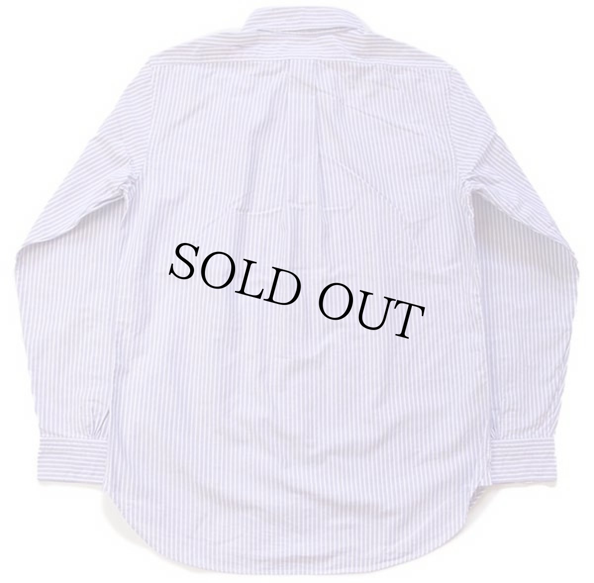 画像3: USA製 Brooks Brothersブルックスブラザーズ Makers MILANO ストライプ ボタンダウン オックスフォード コットンシャツ 薄紫×白 16 (3)