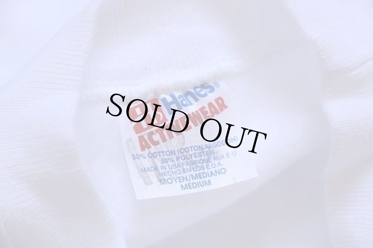 画像4: デッドストック★90s USA製 Hanes NOT T.R.O.L.L.DUDE トロール スウェット 白×蛍光 M (4)