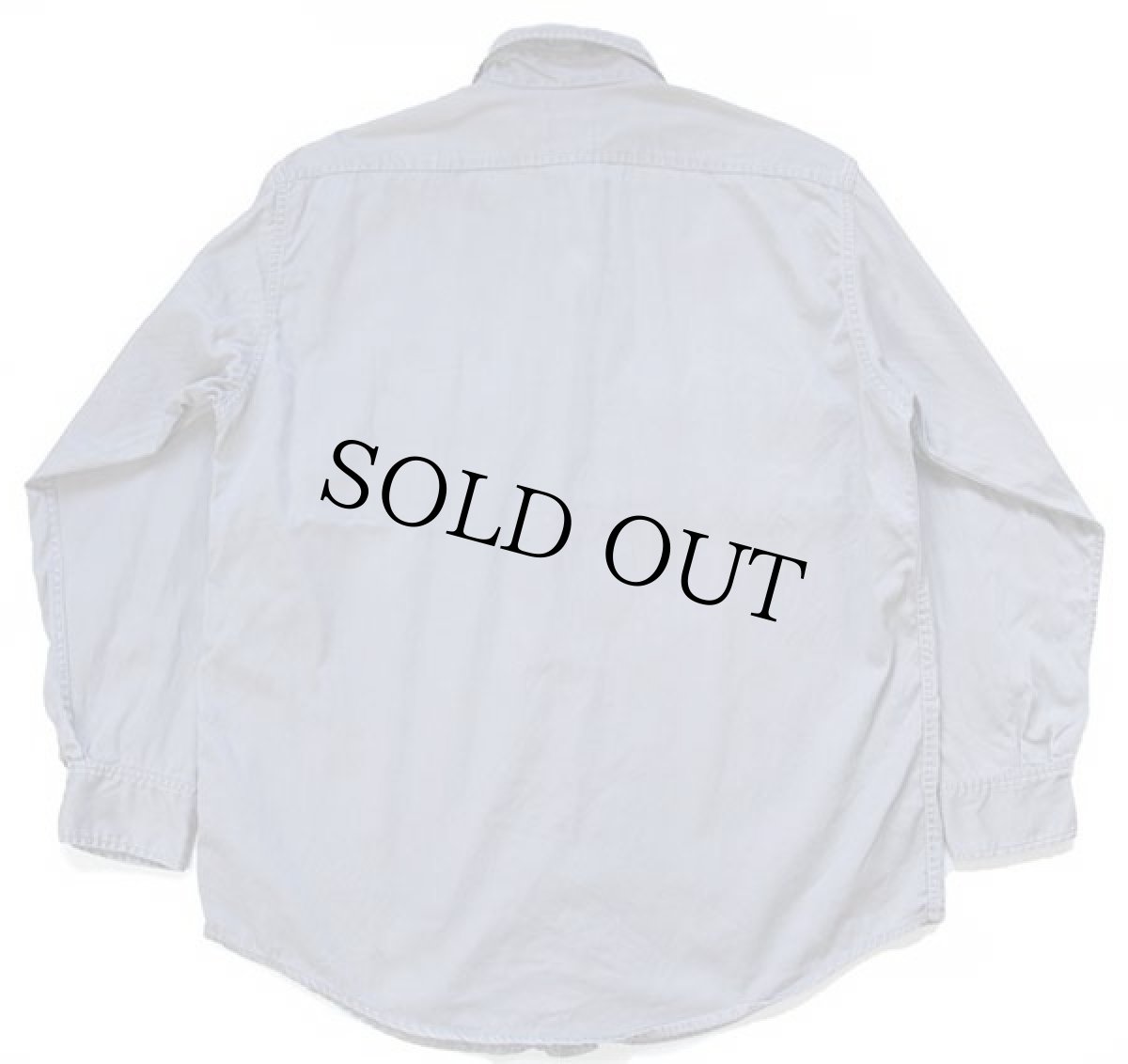 画像2: 60s MONTGOMERY WARD POWR HOUSEパワーハウス パッチ付き コットンツイル ワークシャツ グレー (2)