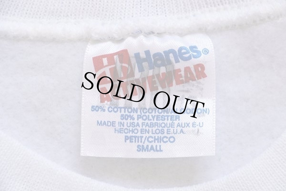画像4: デッドストック★90s USA製 Hanes NOT T.R.O.L.L.DUDE トロール スウェット 白×蛍光 S★B (4)