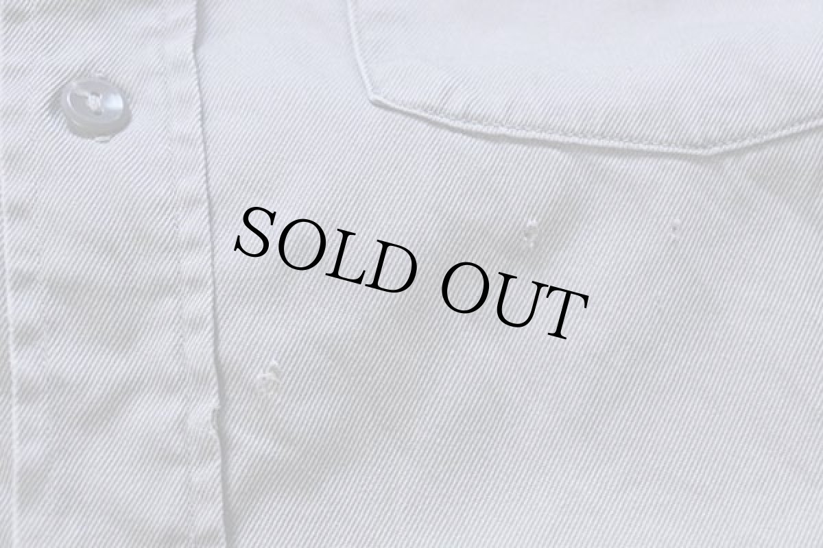 画像6: 60s MONTGOMERY WARD POWR HOUSEパワーハウス パッチ付き コットンツイル ワークシャツ グレー (6)